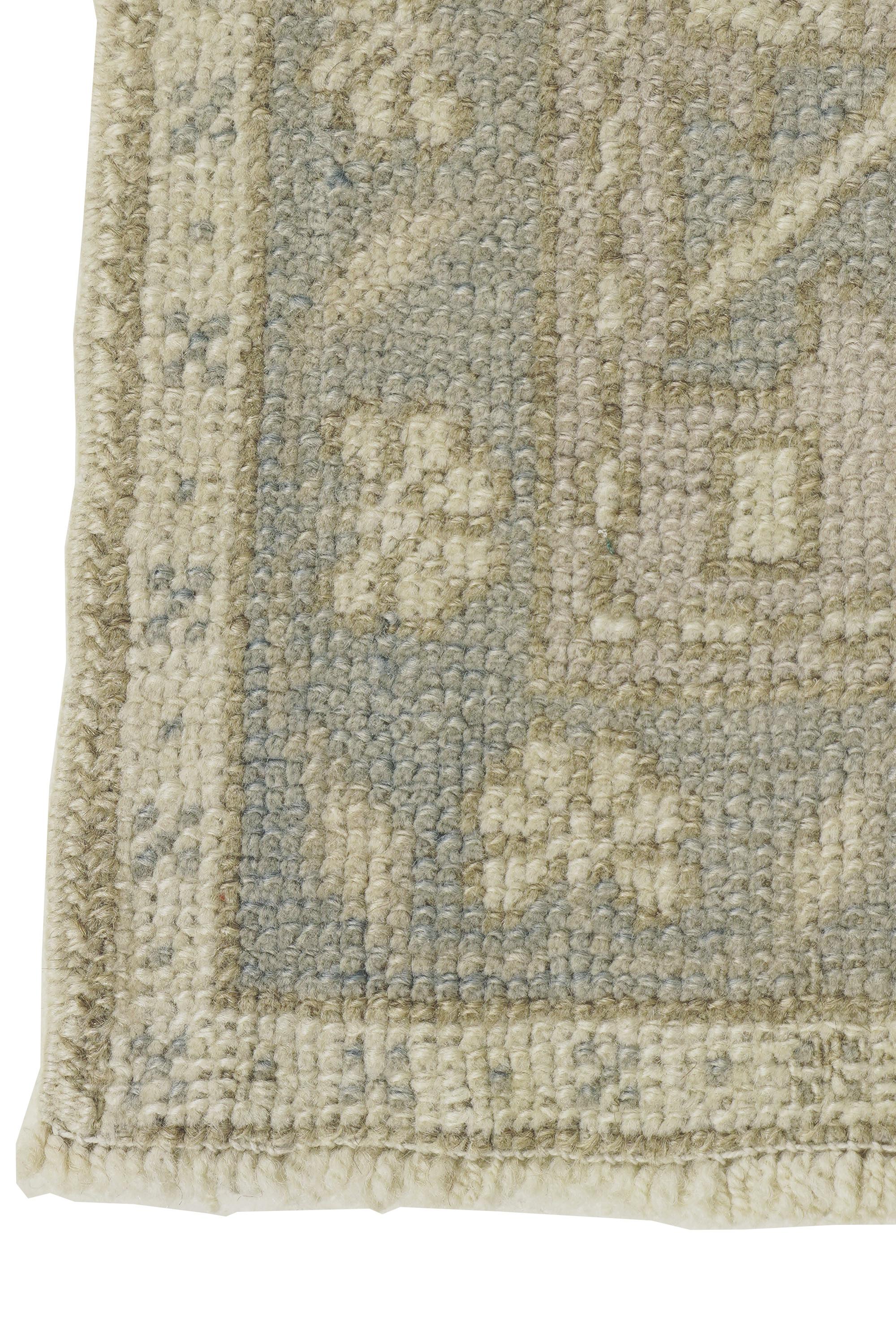 Vintage Beige Türkisch Oushak Teppich 6' X 10'5 im Angebot 1