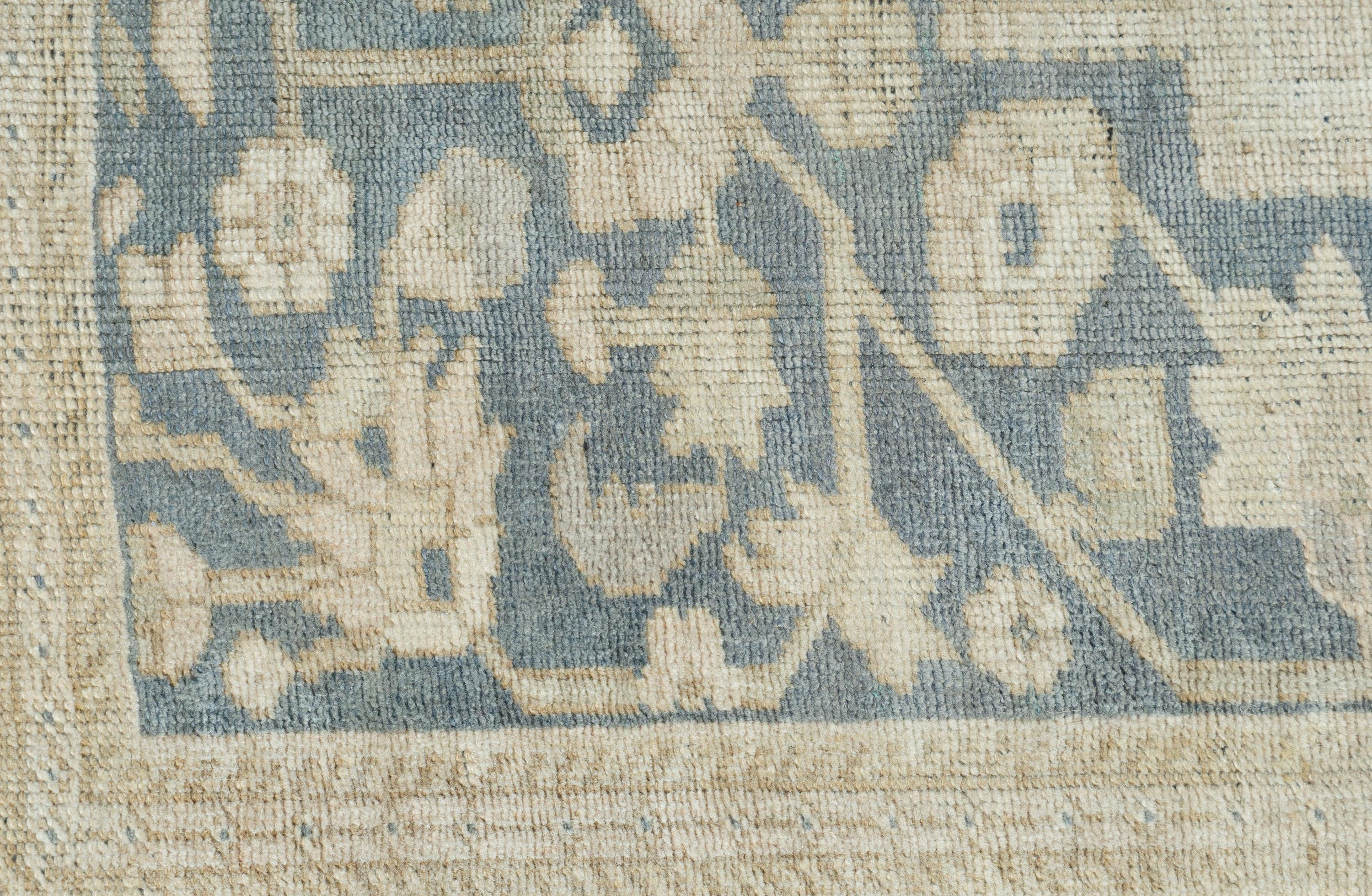 Alfombra Turca Oushak Vintage Beige 6'2 X 9'8 siglo XX en venta