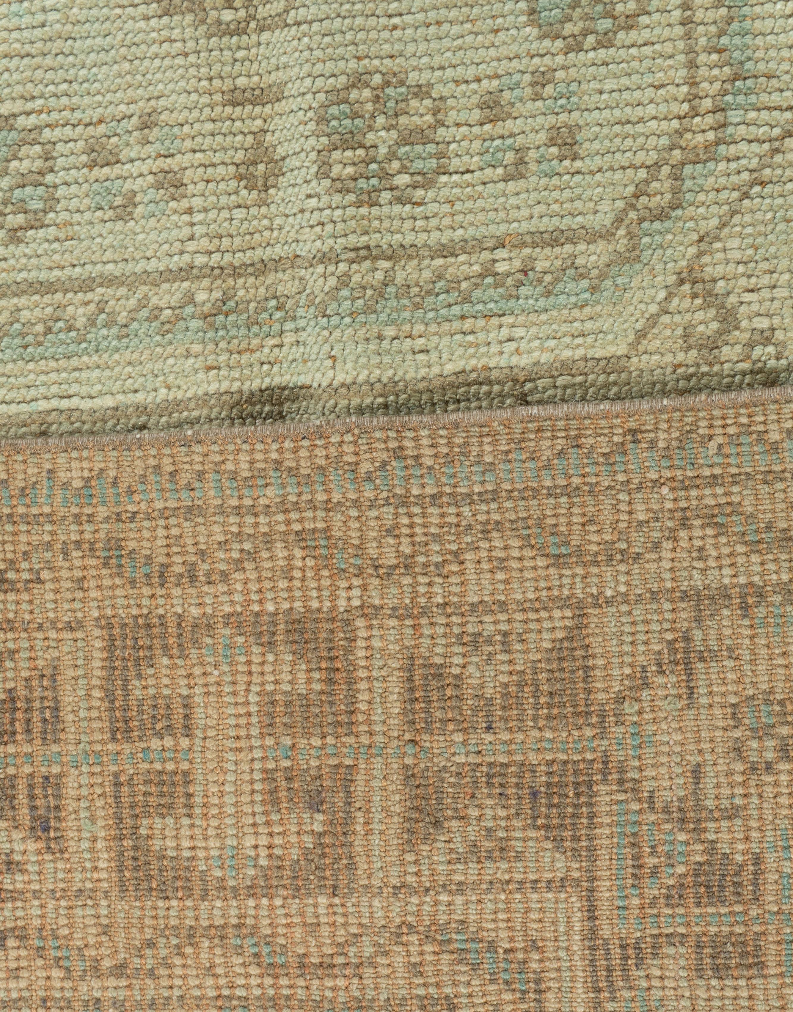 Lana Runner Oushak turco beige vintage 4'4 x 11'11 in vendita
