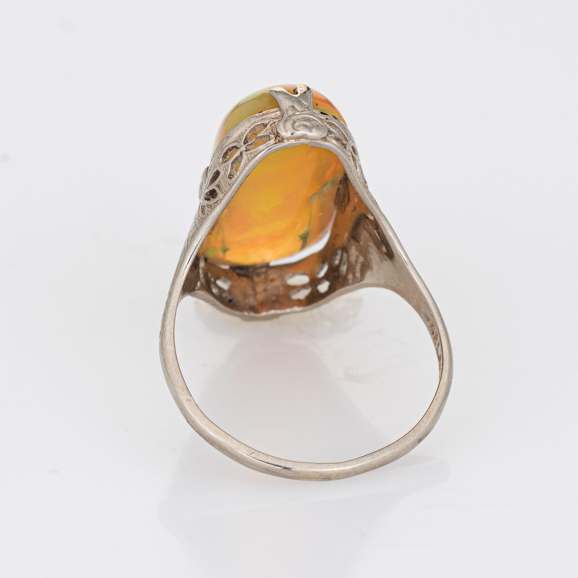 14k gold opal ring vintage