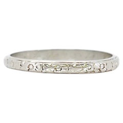 Alianza de boda vintage Belais, León a Jane 10-26-35, Tamaño 5,5, 14K