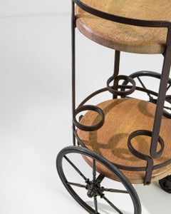 Vintage Belgian Bar Cart on Wheels
