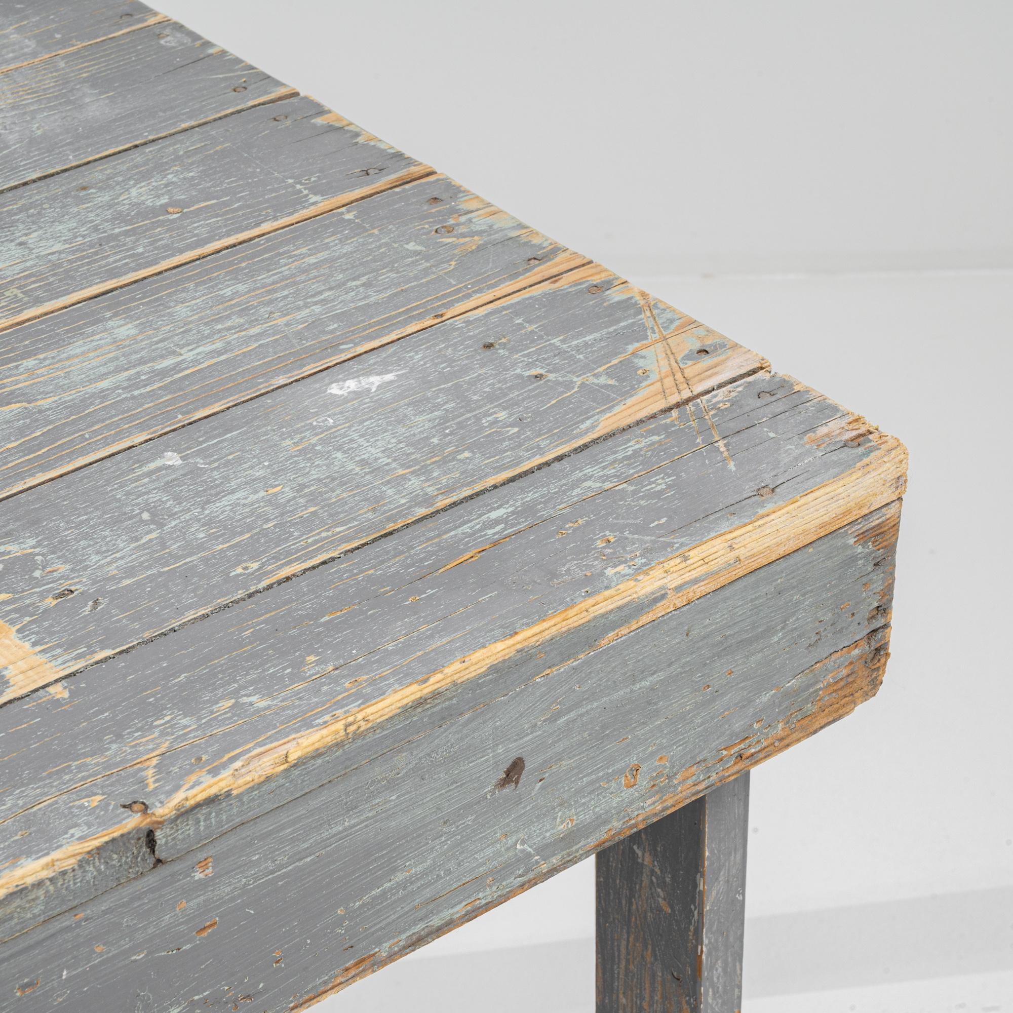 Vintage Belgian Country Patinated Table 3