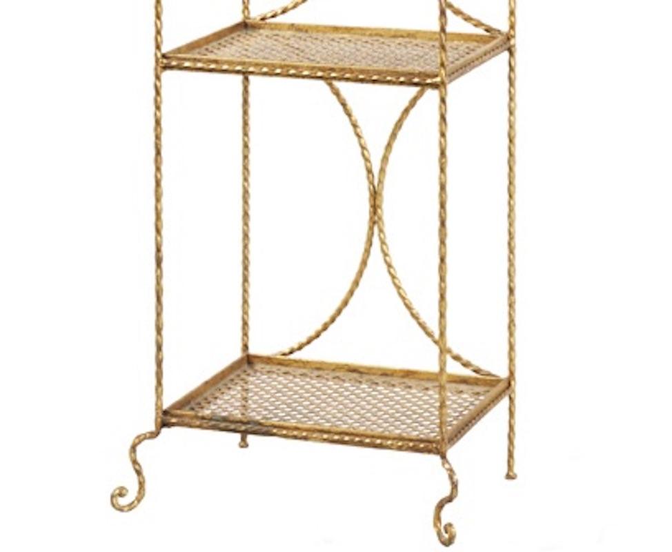 Vintage Belgian Gilt Étagère In Good Condition In New York, NY