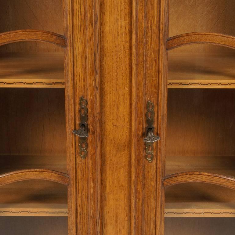 vintage oak china cabinet