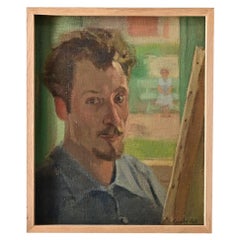 Vintage Belgian Oil on Canvas Signed Luyckx