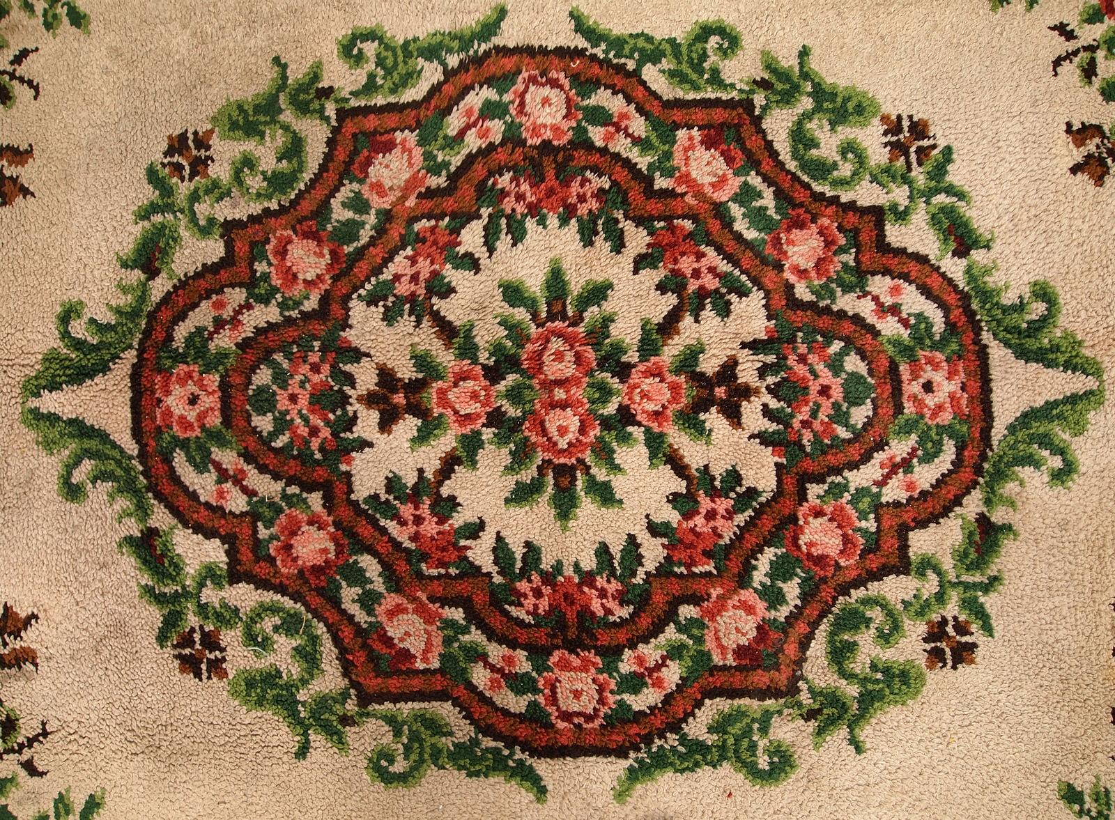 Alfombra vintage belga de Savonnerie, años 60, 1C270 Lana en venta