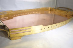 Vintage Belgian Secessionist Serving Tray by Serrurier-Bovy in Copper and Brass