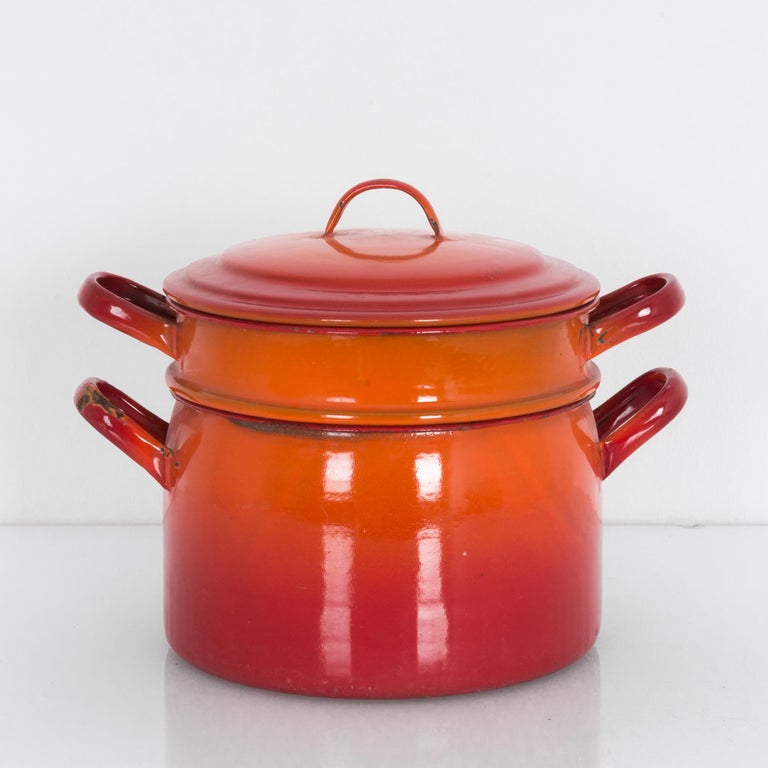Mid-Century Modern Vintage Belgian Steaming Pot For Sale