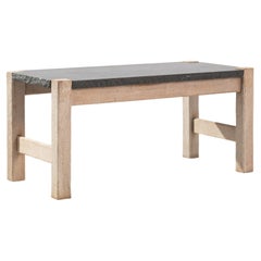Vintage Belgian Stone Coffee Table
