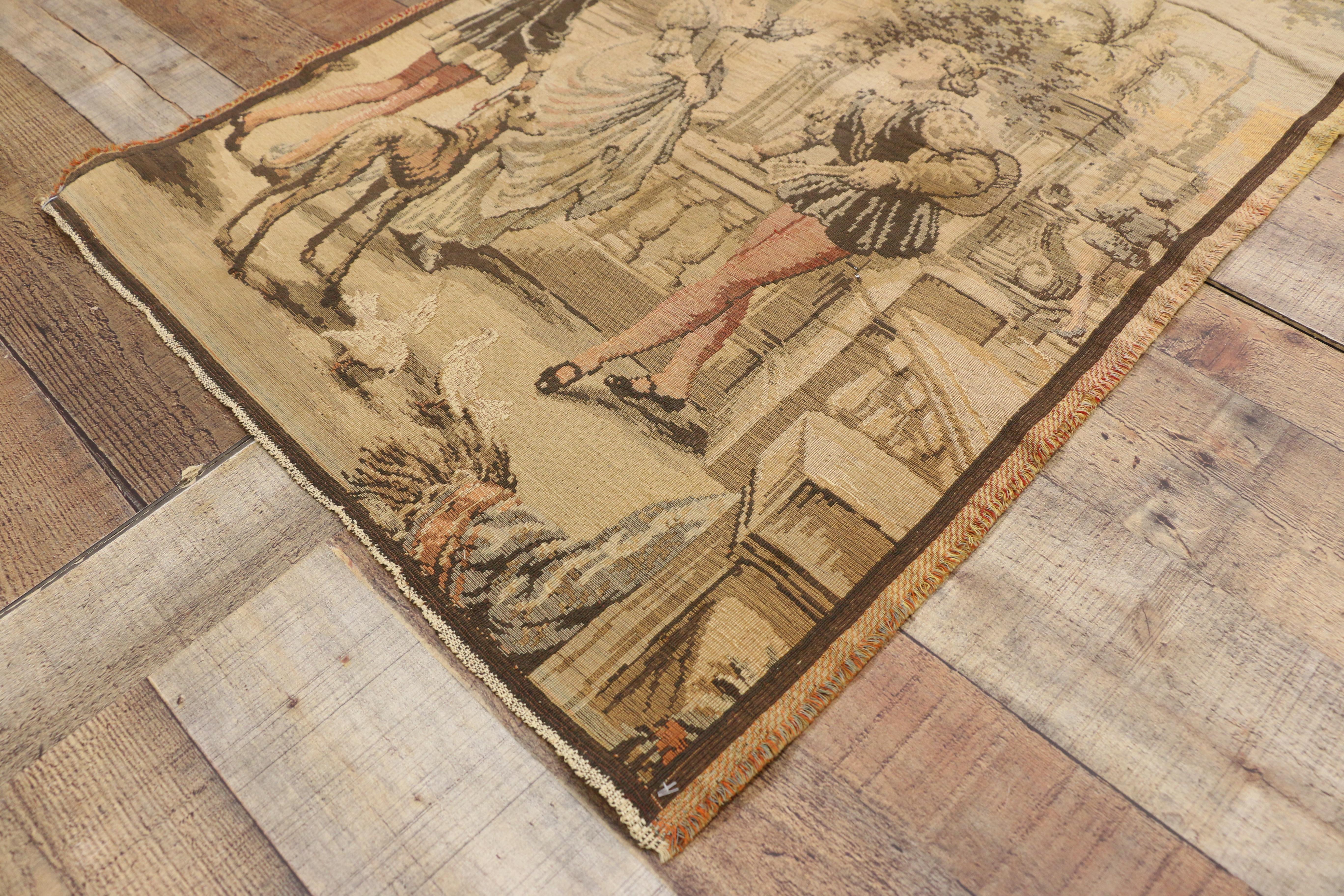 Renaissance Vintage Belgian Venetian Scene Wall Tapestry