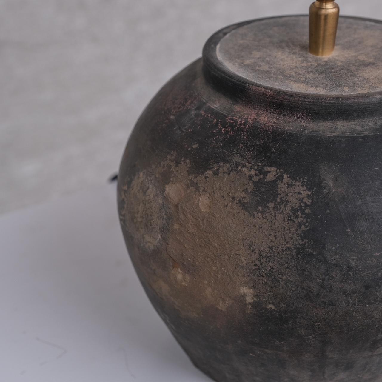 Vintage Belgium Ceramic Wabi-Sabi Table Lamp 2