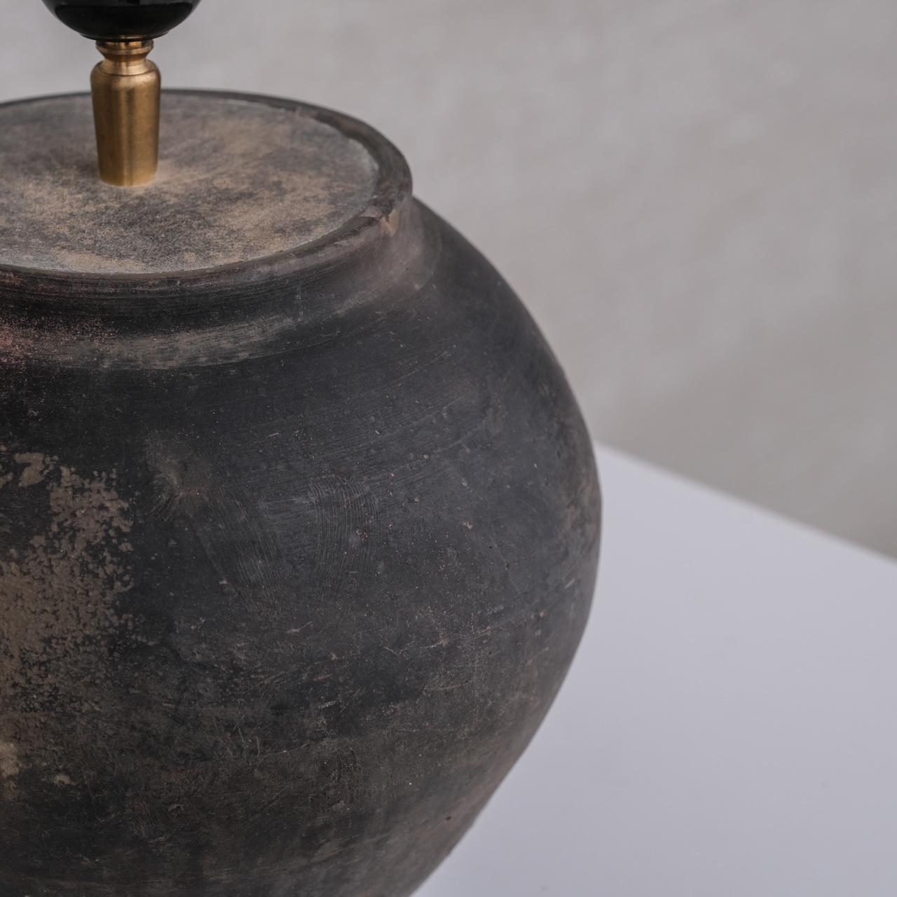 Vintage Belgium Ceramic Wabi-Sabi Table Lamp 3