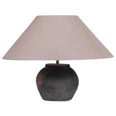 Vintage Belgium Ceramic Wabi-Sabi Table Lamp