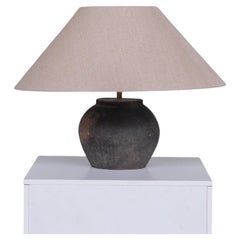 Vintage Belgium Ceramic Wabi-Sabi Table Lamp