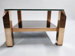 Vintage Belgochrom 23kt Coffee Table, 1970s