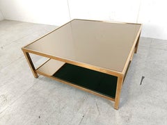 Vintage belgochrom 23kt coffee table, 1970s