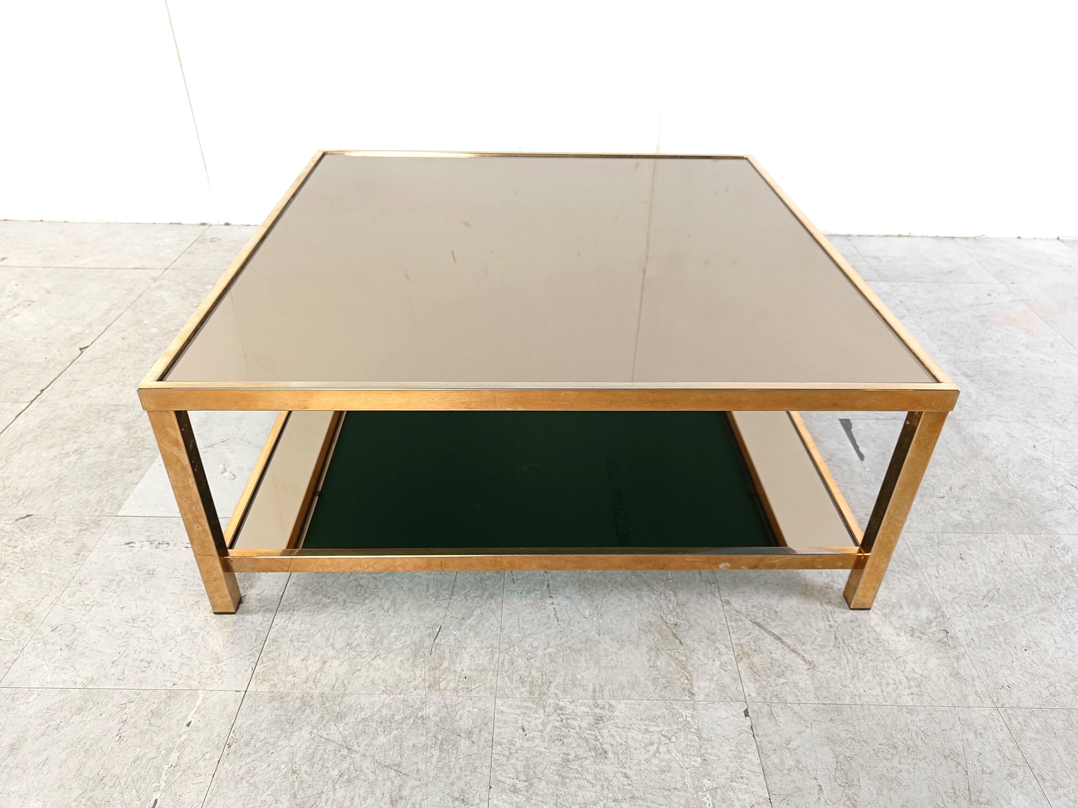 Vintage belgochrom 23kt coffee table, 1970s In Good Condition For Sale In HEVERLEE, BE