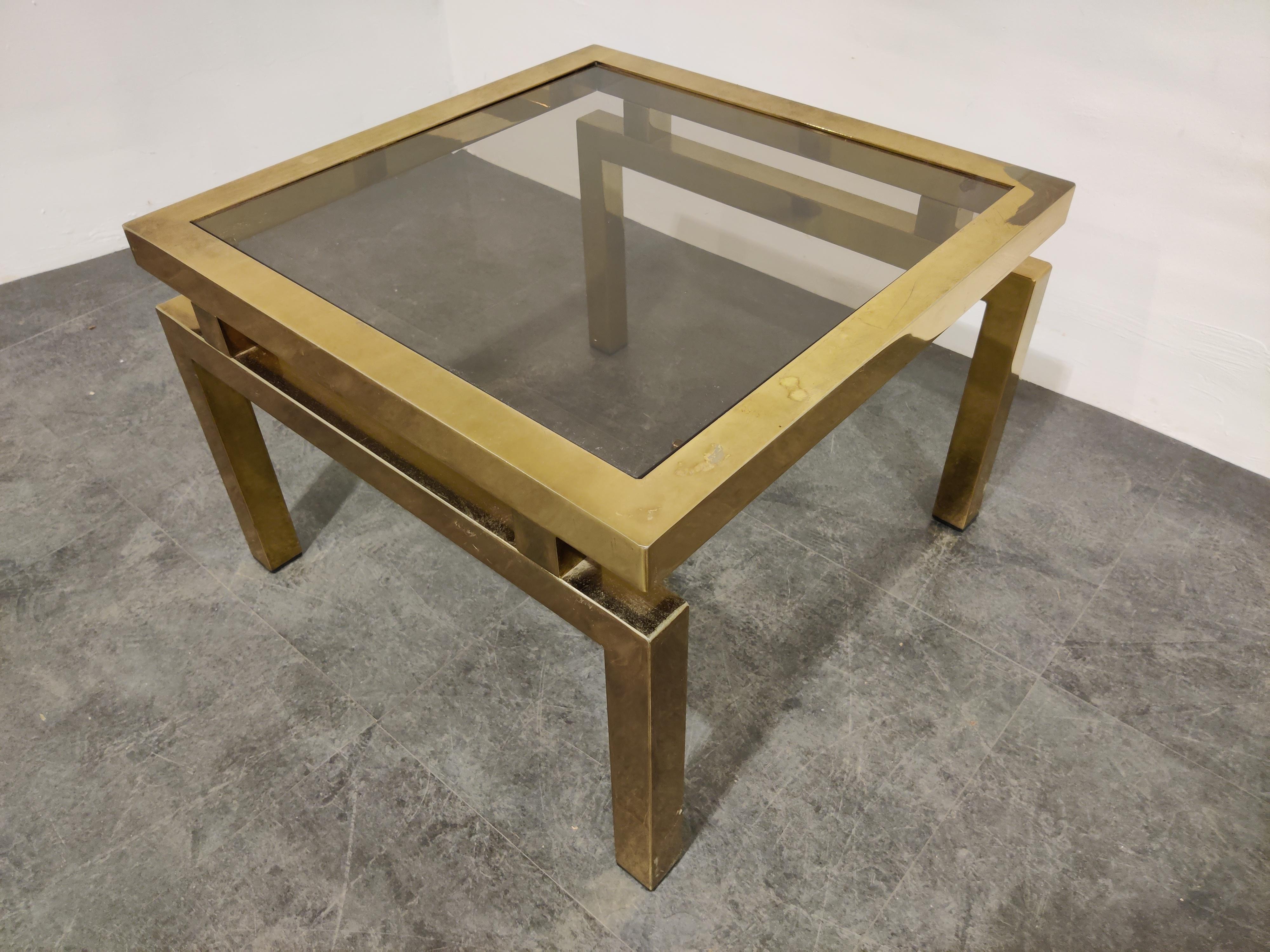 Brass Vintage Belgochrom Coffee Tables, 1970s