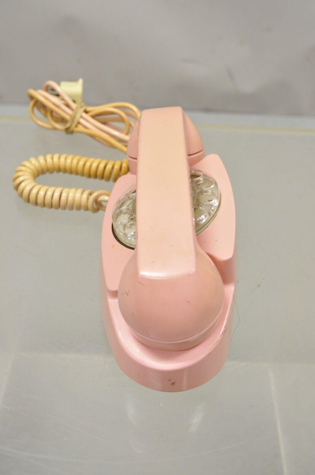 Mid-Century Modern Vintage Bell System Pink 