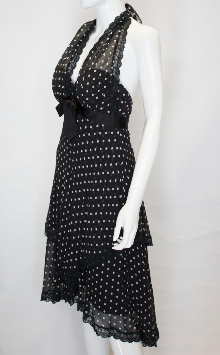 Vintage Bellville Sassoon/ Lorcan Mullany Silk Spotty Dress For Sale at ...