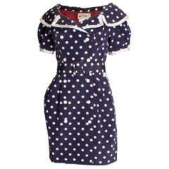 Vintage Bellville Sassoon /Lorcan Mullany Spot Dress