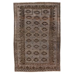 Vintage Belouch Gebetsteppich mit grau-braunem Feld