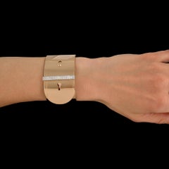 Bracelet ceinture vintage en or et diamants