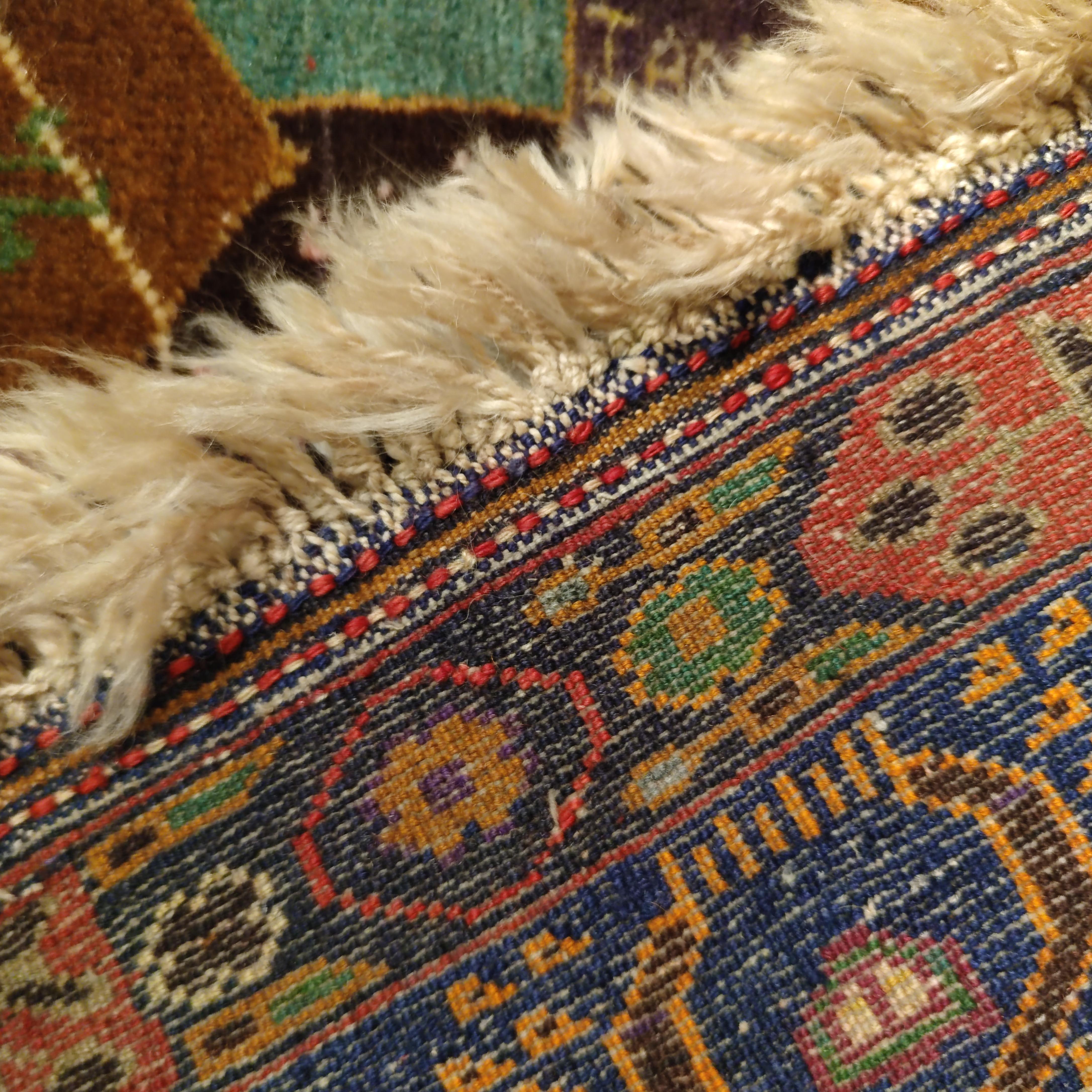 Wool Vintage Beluch Tribal Rug depicting the Map of Afghanistan For Sale