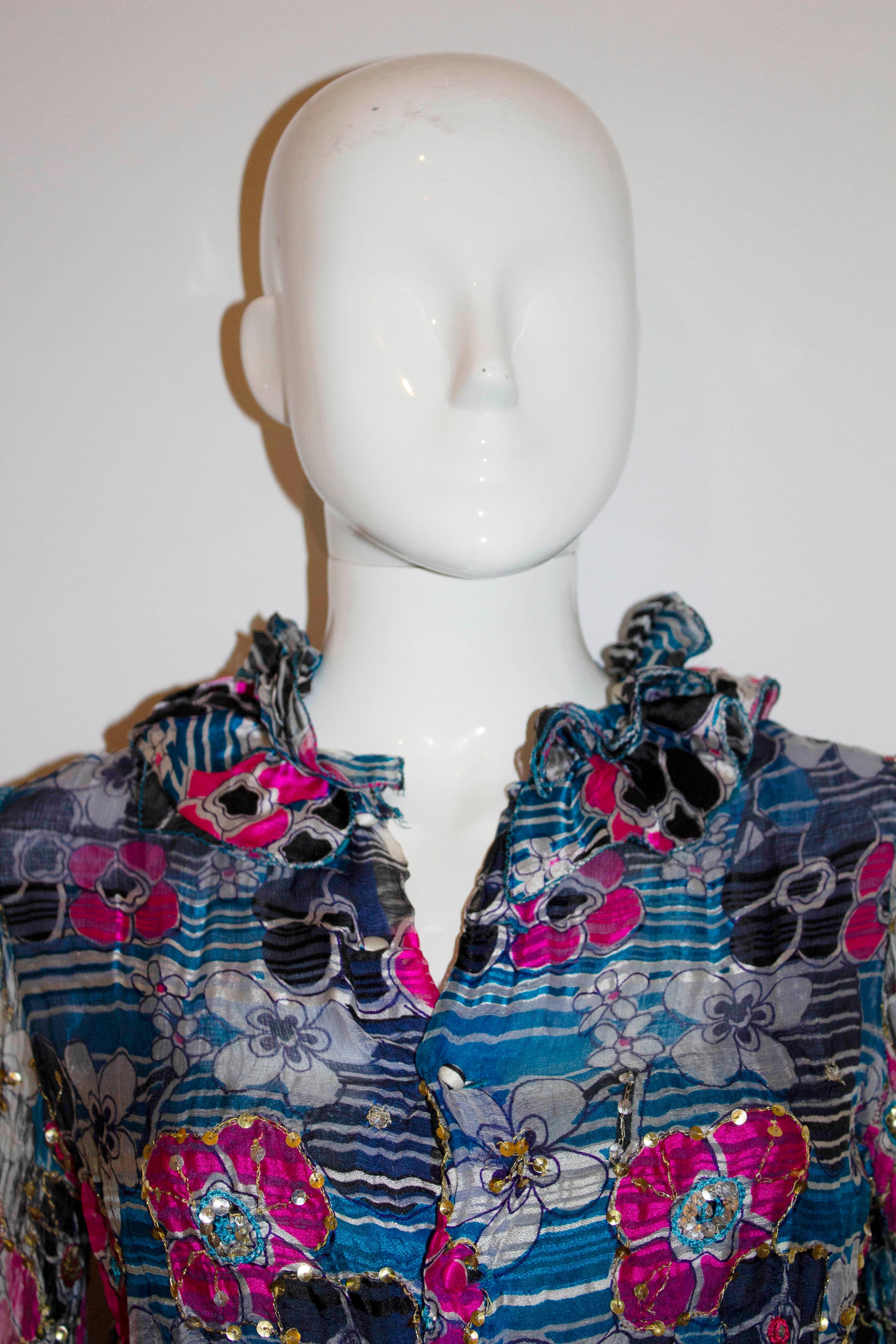 Women's Vintage Belville Sassoon Silk Blouse For Sale