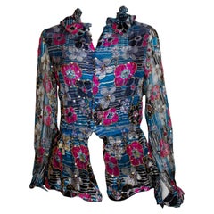 Camicetta vintage in seta Belville Sassoon