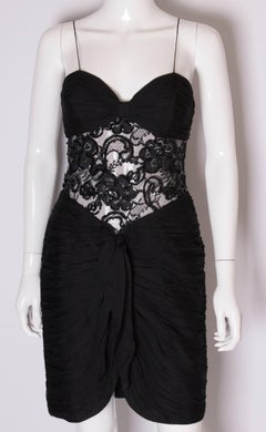 Vintage Belville Sassoon Silk Chiffon Cocktail Dress
