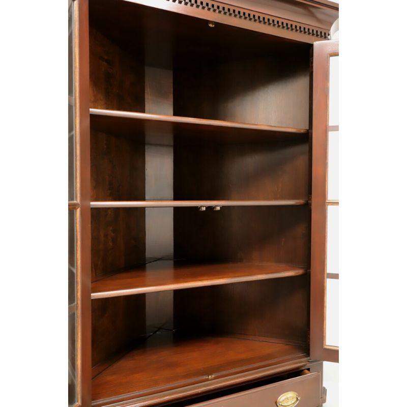 20th Century BENBOW'S Solid Mahogany Chippendale Large Scale Corner Cupboard / Cabinet For Sale