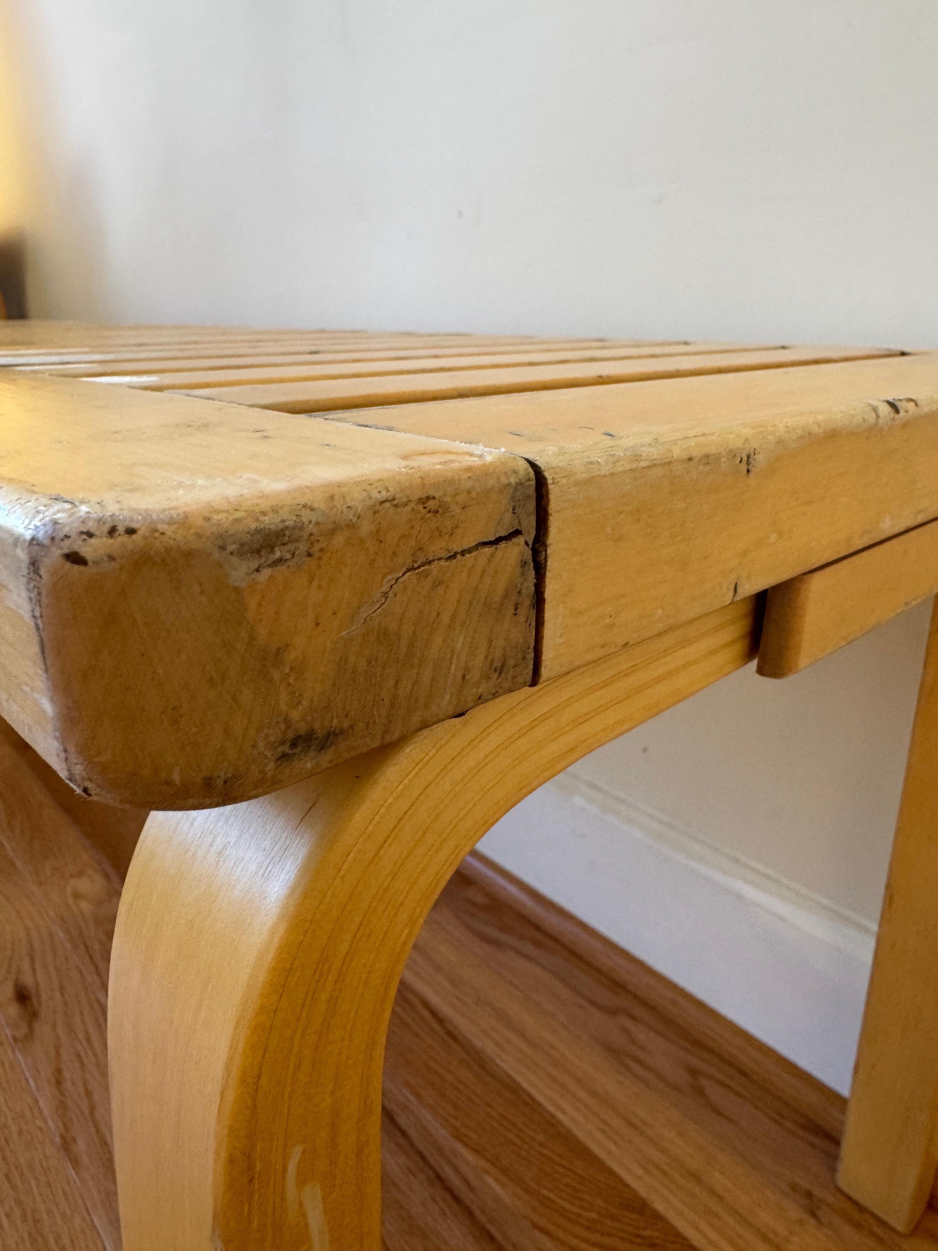 Vintage Bench 153A by Alvar Aalto for Artek im Angebot 3