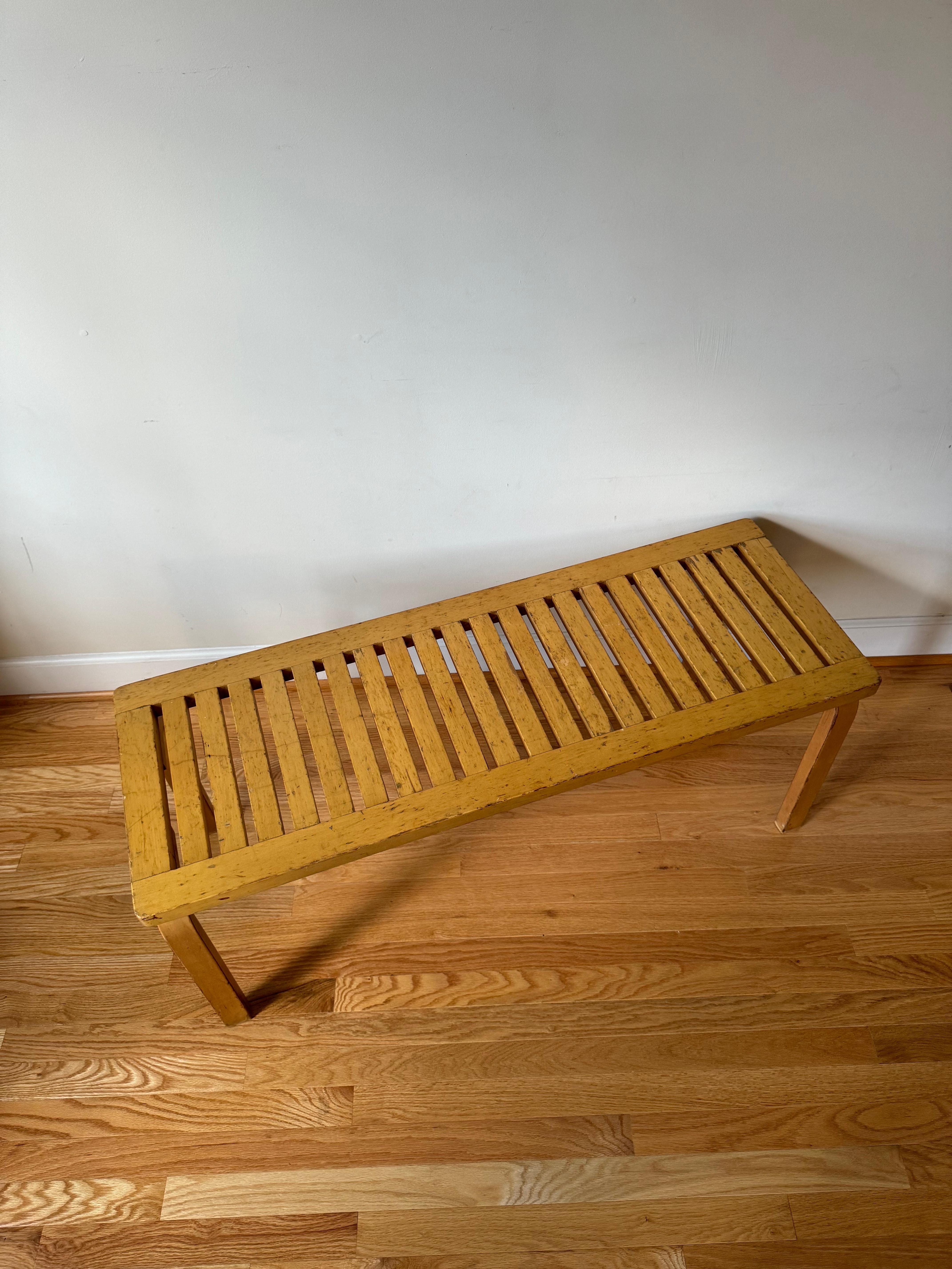 Mid-20th Century Vintage Bench 153A by Alvar Aalto for Artek