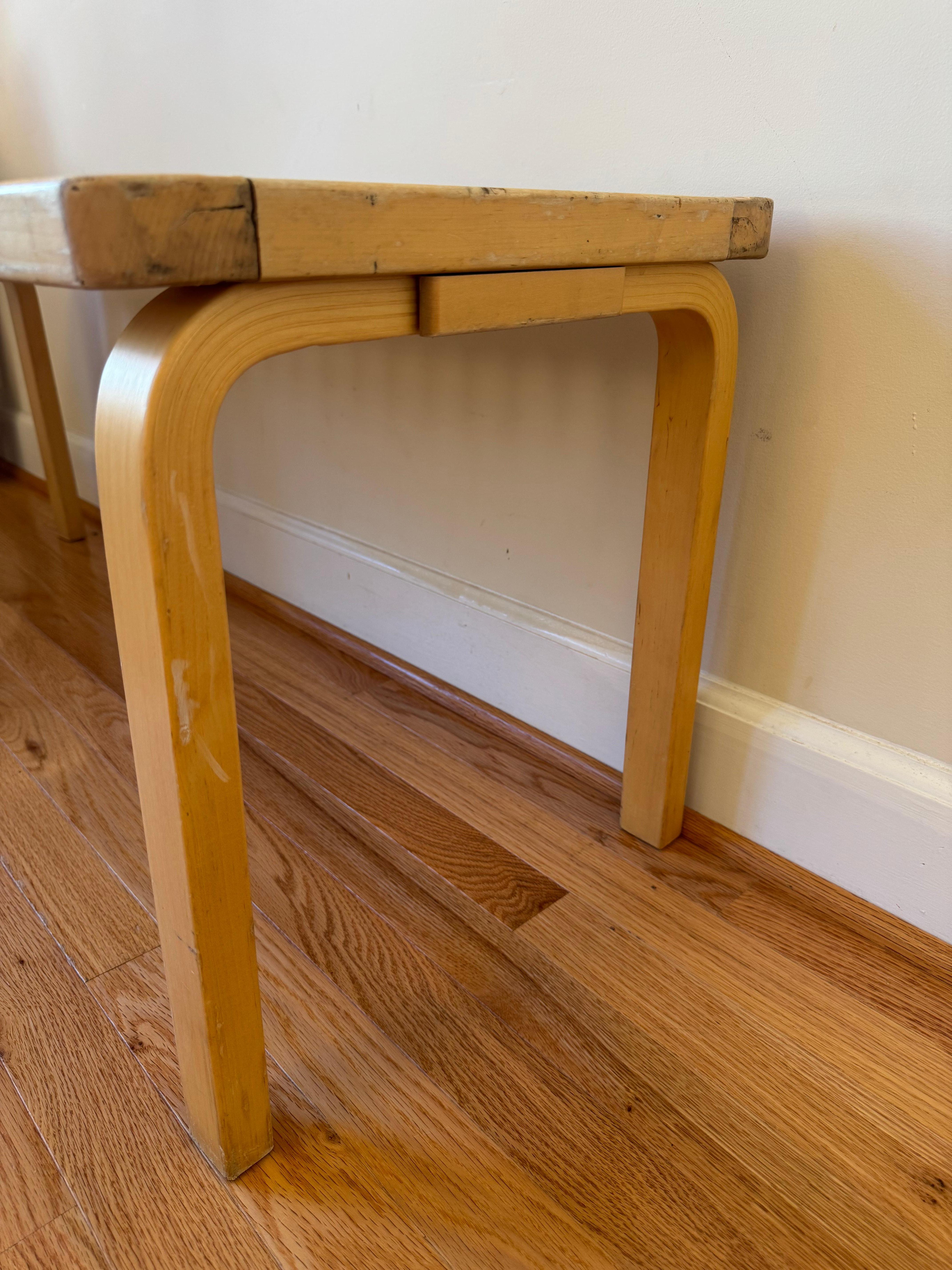 Vintage Bench 153A by Alvar Aalto for Artek im Angebot 2