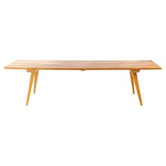 Vintage Bench In Wood, Czechoslovakia 1960s