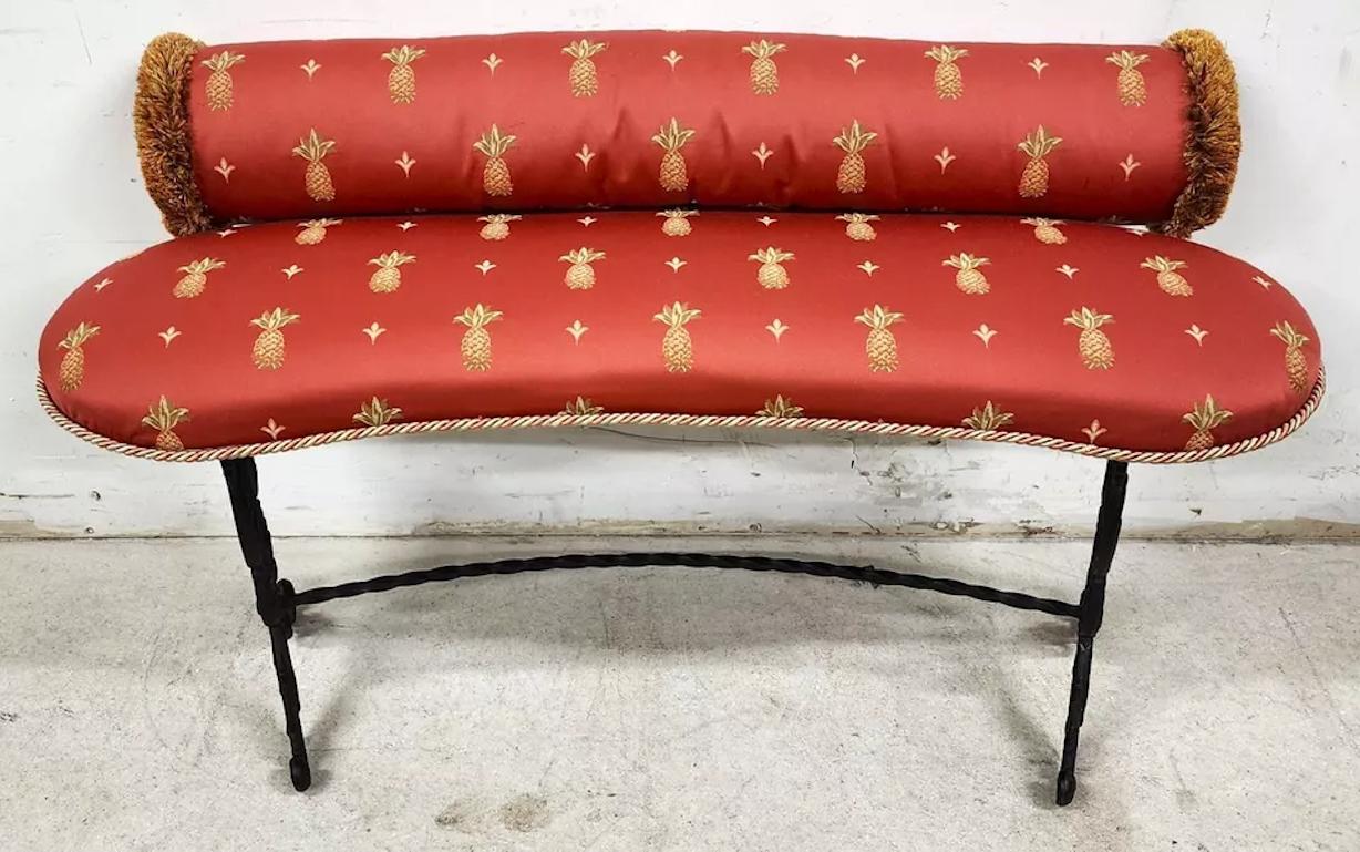 Banc vintage ananas de lyre en vente 1