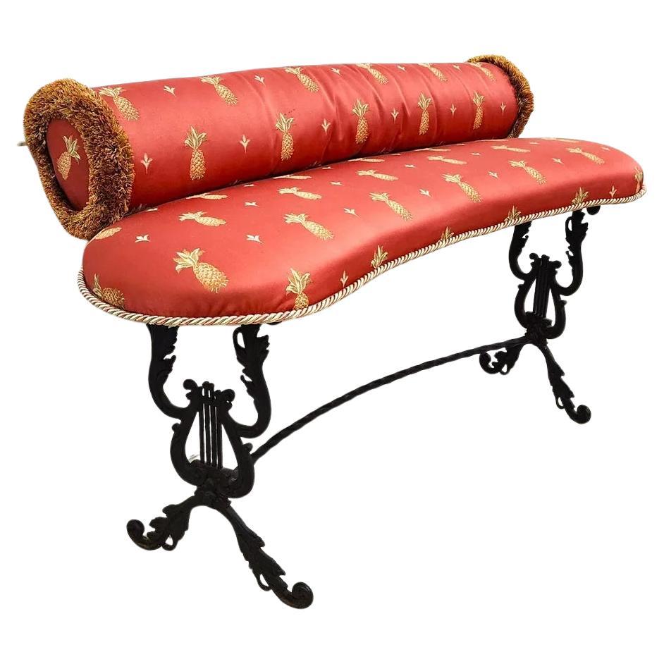 Banc vintage ananas de lyre