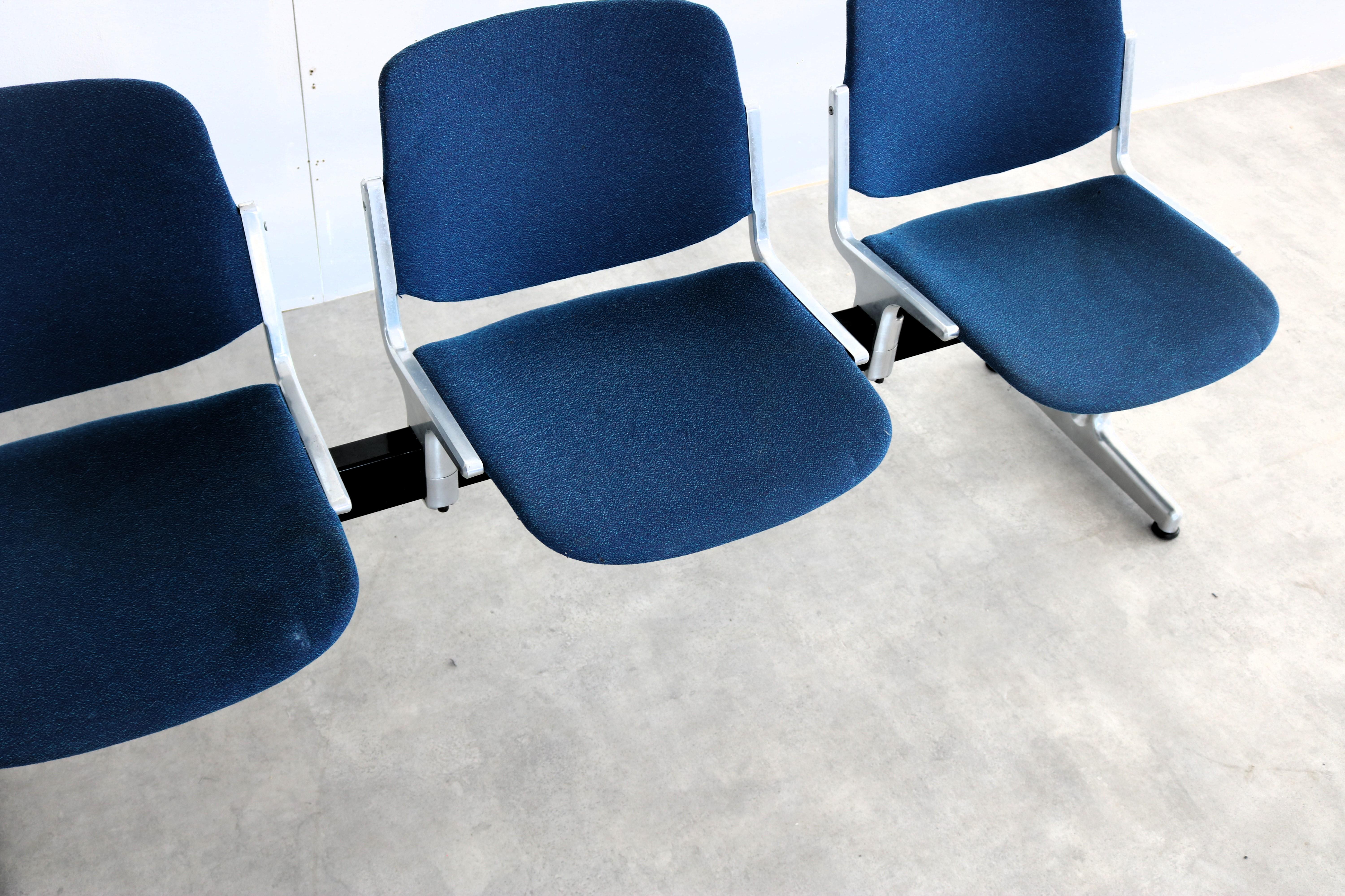 Vintage bench  waiting room bench  1970s  Castelli For Sale 7