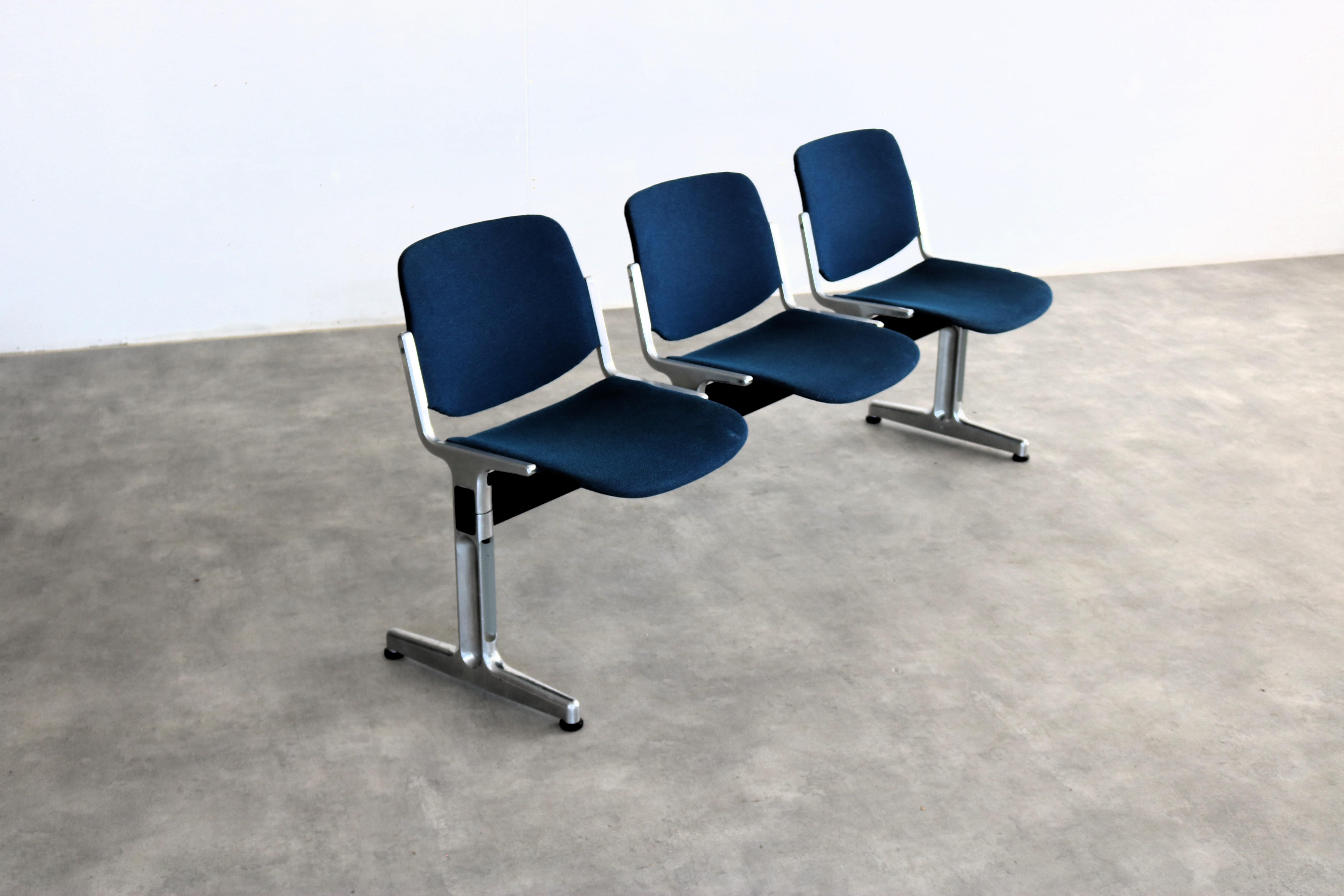 Vintage bench  waiting room bench  1970s  Castelli For Sale 10