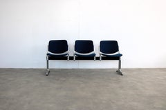 Vintage bench  waiting room bench  1970s  Castelli