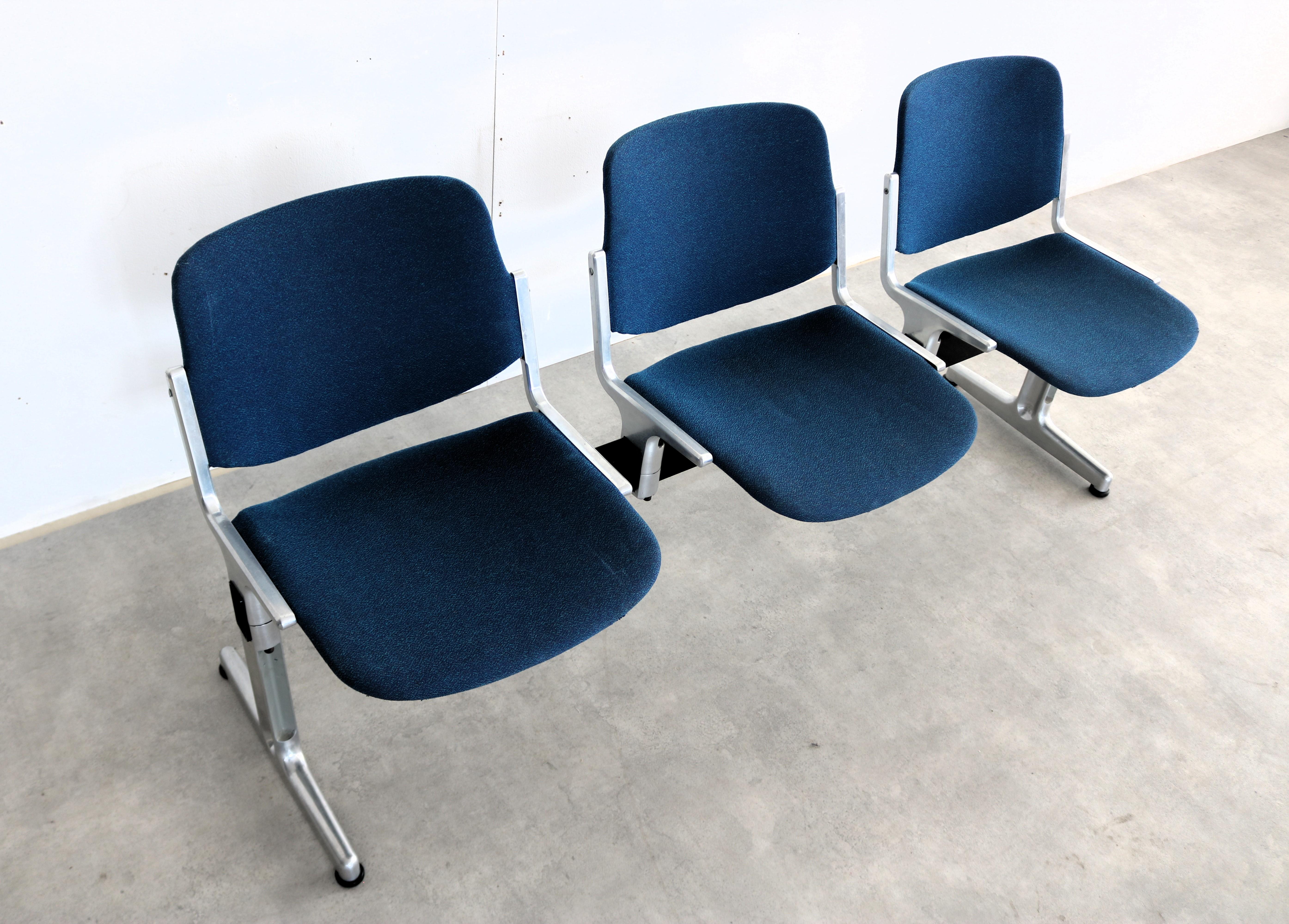Late 20th Century Vintage bench  waiting room bench  1970s  Castelli For Sale