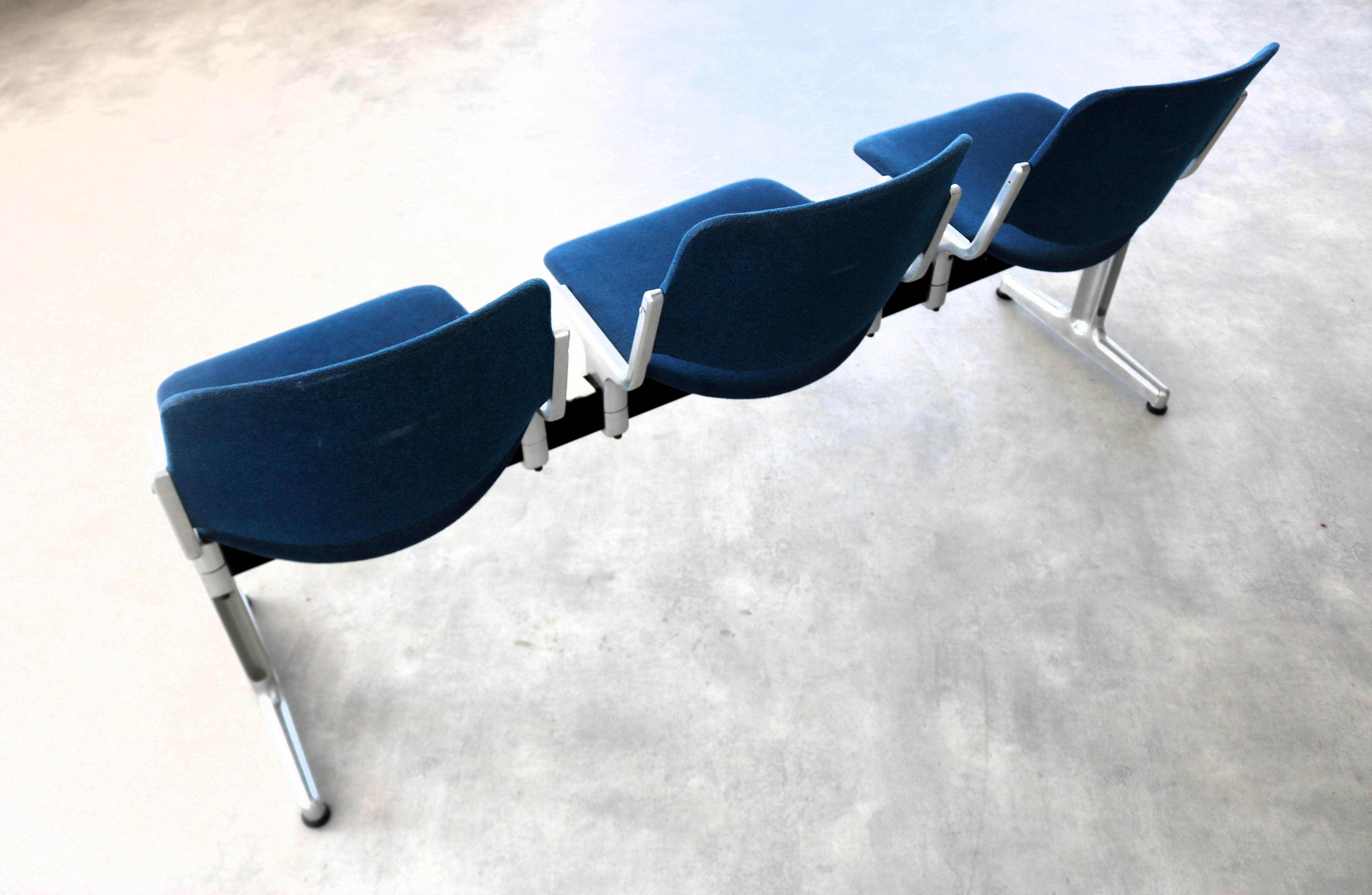 Vintage bench  waiting room bench  1970s  Castelli For Sale 2