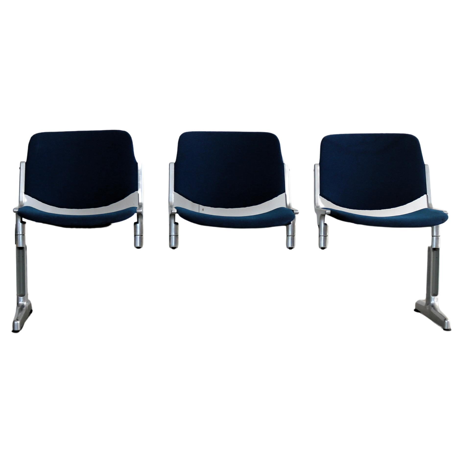 Vintage bench  waiting room bench  1970s  Castelli For Sale