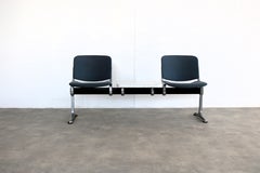 Vintage bench  waiting room bench  1970s