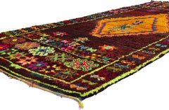 1990's Bunte Beni MGuild Berber Marokkanische Teppiche mit Modernität