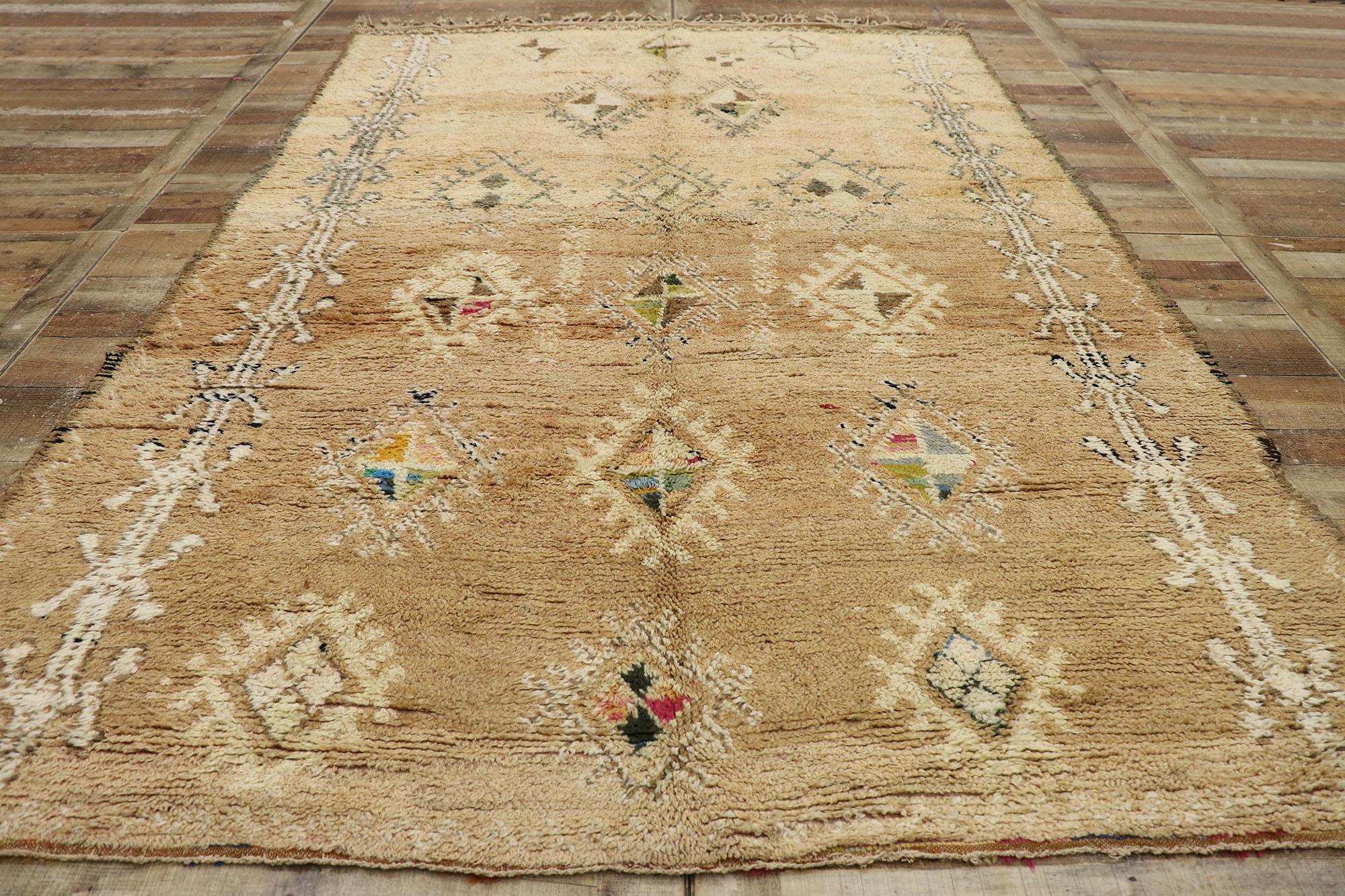 20th Century Vintage Beni MGuild Moroccan Rug by Berber Tribes of Morocco For Sale
