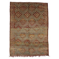 Vintage Beni MGuild Moroccan Rug, Elegant Warmth Meets Nomadic Charm