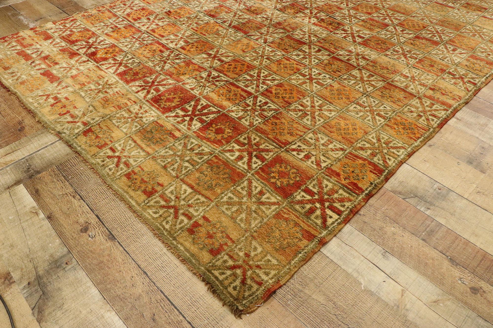 Vintage Beni MGuild Moroccan Rug For Sale 1